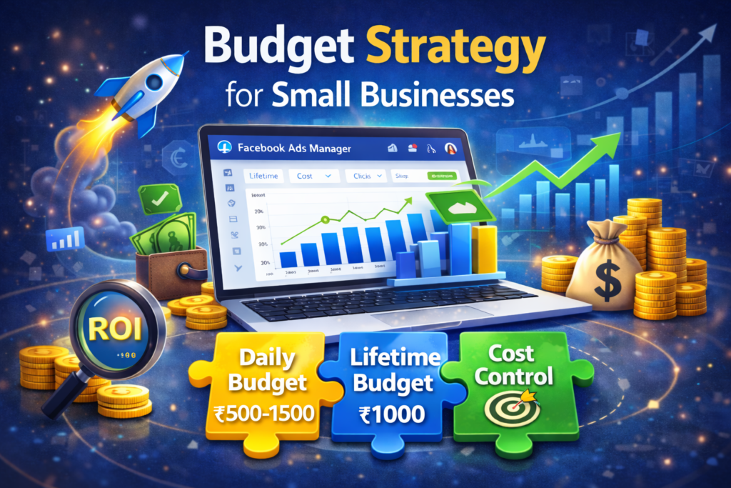 How to get leads using Facebook Ads for small businesses with smart budget strategy, daily and lifetime budget planning inside Meta Ads Manager.