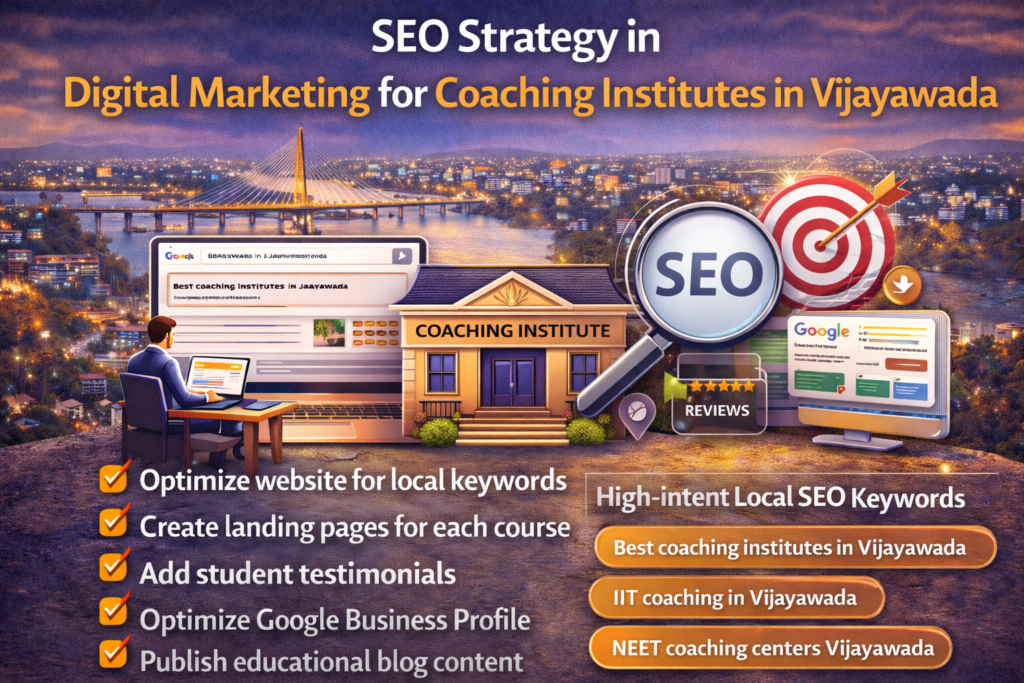 SEO Strategy in Digital Marketing for Coaching Institutes in Vijayawada