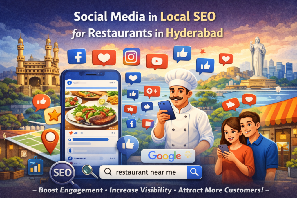 Social Media in Local SEO for Restaurants in Hyderabad